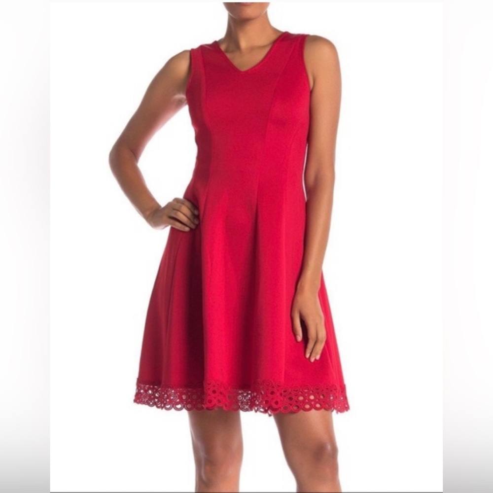 Donna Ricco Fit and Flare Dress